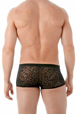 Gregg Homme Black Floral-Burnout Rococo Mesh Trunk thumbnail 2