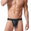 Gregg Homme Black Frame Leather Harness Thong