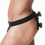Gregg Homme Black Frame Leather Harness Thong