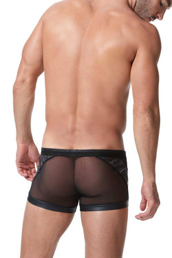 Gregg Homme Black/Gold Snake-Printed Mesh/Foil Century Trunk thumbnail 2