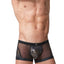 Gregg Homme Black/Gold Snake-Printed Mesh/Foil Century Trunk
