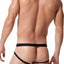 Gregg Homme Black/Gold Snake-Printed Mesh/Foil Jockstrap