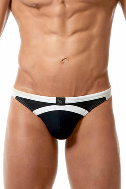 Gregg Homme Black/Grey Reef Swim Thong thumbnail 1