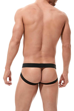 Gregg Homme Black High Line Laser Cut Jockstrap thumbnail 2
