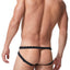 Gregg Homme Black Italian-Jersey Mythic Laced Jockstrap