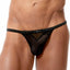 Gregg Homme Black Italian-Mesh Vigor G-String