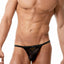 Gregg Homme Black Italian-Mesh Vigor G-String