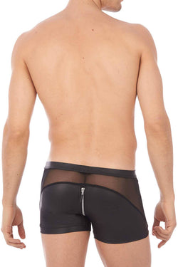 Gregg Homme Black Leather-Look Reckless Zipper Trunk thumbnail 2