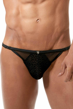Gregg Homme Black Lust Mesh Velvet Thong thumbnail 1