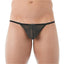 Gregg Homme Black Mesh Suspender C-Ring String
