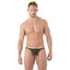 Gregg Homme Black Mesh Suspender C-Ring String