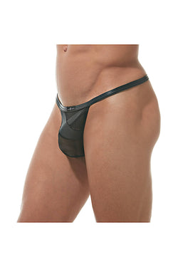 Gregg Homme Black Pleather/Mesh X Pouch thumbnail 4