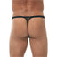 Gregg Homme Black Pleather/Mesh X Thong
