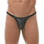 Gregg Homme Black Pleather/Mesh X Thong