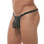 Gregg Homme Black Pleather/Mesh X Thong