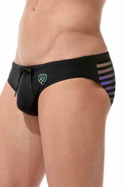 Gregg Homme Black Reflector Swim Brief thumbnail 2
