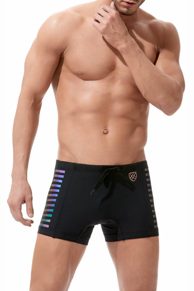 Gregg Homme Black Reflector Swim Trunk