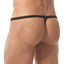 Gregg Homme Black Ribbed Modal G-String