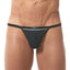 Gregg Homme Black Ribbed Modal G-String