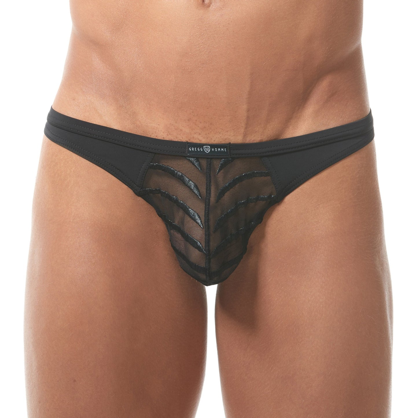 Gregg Homme Black Soiree Microfiber Thong
