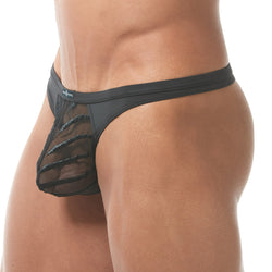 Gregg Homme Black Soiree Microfiber Thong thumbnail 2