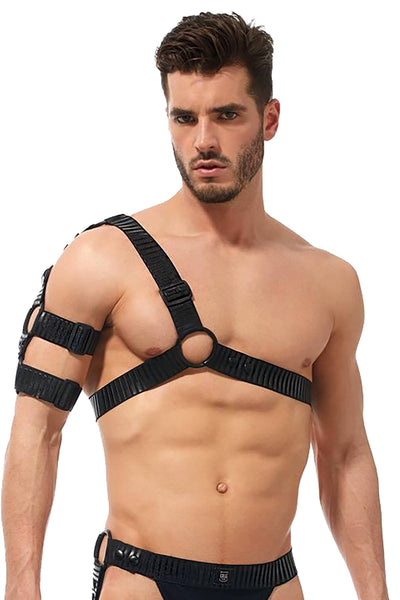 Gregg Homme Black Strap Harness Top