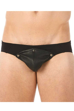 Gregg Homme Black Undo Detachable Leather Pouch Brief thumbnail 2