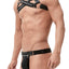 Gregg Homme Black Unzip Leather Chest Harness