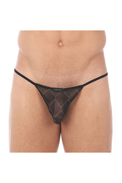 Gregg Homme Black Wired Mesh G-String thumbnail 1