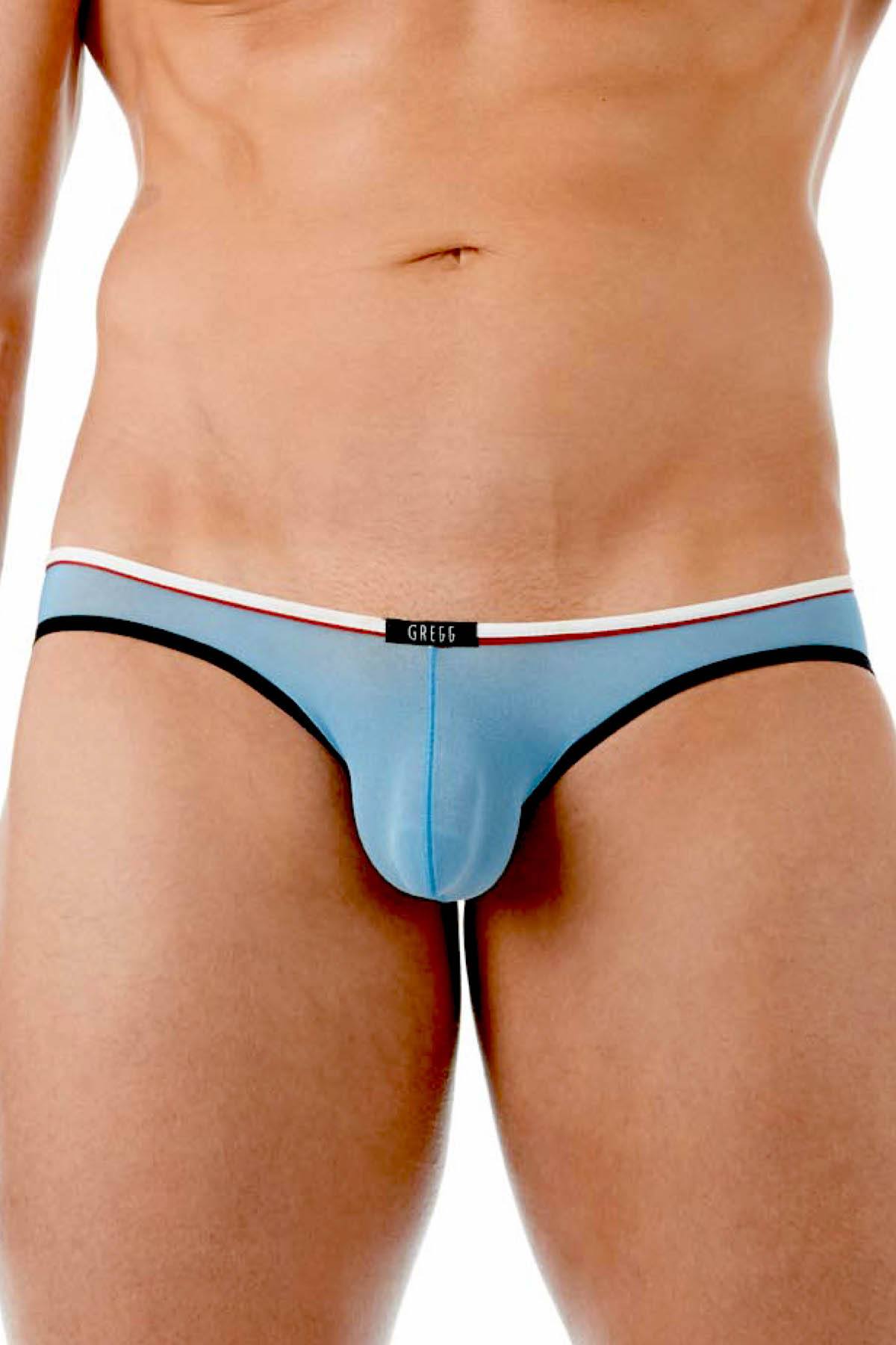 Gregg Homme Blue Affair Sheer Knit Brief