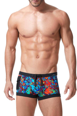 Gregg Homme Flamed-Print Swim Trunk thumbnail 1