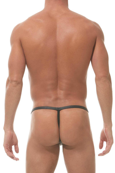 Gregg Homme Grey-Leopard Captive Pouch G-String