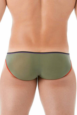 Gregg Homme Khaki Affair Sheer Knit Brief thumbnail 3