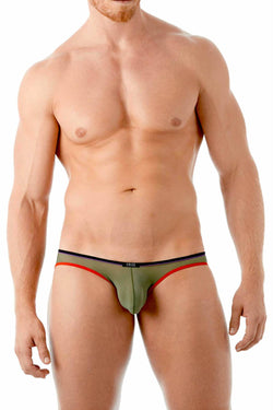 Gregg Homme Khaki Affair Sheer Knit Brief thumbnail 4