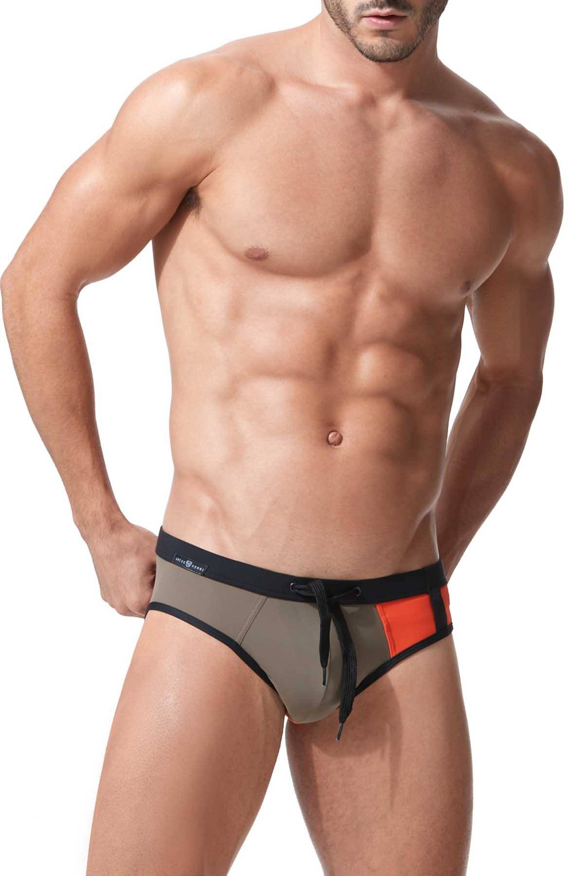 Gregg Homme Khaki Cruising Swim Brief