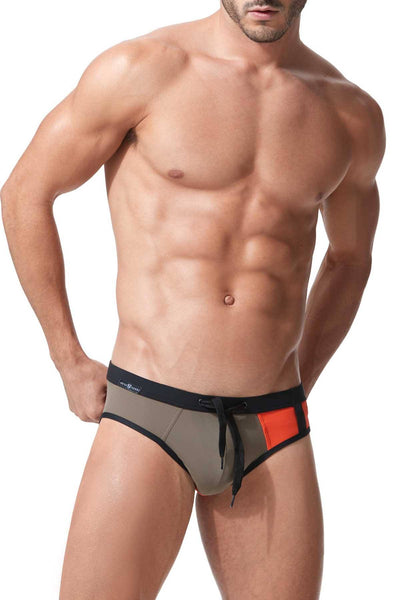Gregg Homme Khaki Cruising Swim Brief