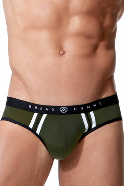 Gregg Homme Khaki Push-Up 2.0 Padded Brief thumbnail 1