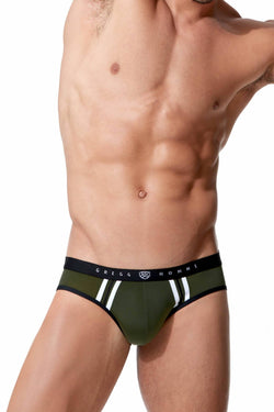 Gregg Homme Khaki Push-Up 2.0 Padded Brief thumbnail 4