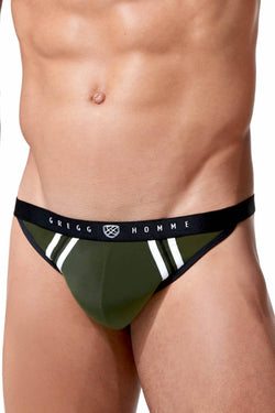 Gregg Homme Khaki Push-Up 2.0 Padded Thong thumbnail 3