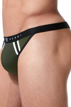 Gregg Homme Khaki Push-Up 2.0 Padded Thong thumbnail 4