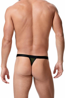 Gregg Homme Khaki Push-Up 2.0 Padded Thong thumbnail 2