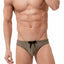 Gregg Homme Khaki Reflector Swim Brief