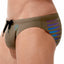 Gregg Homme Khaki Reflector Swim Brief