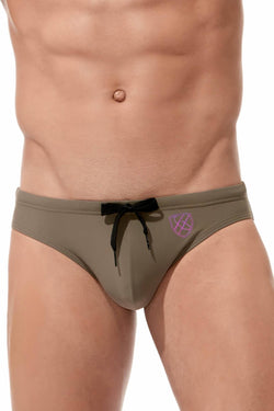 Gregg Homme Khaki Reflector Swim Brief thumbnail 3