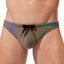 Gregg Homme Khaki Reflector Swim Thong