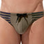 Gregg Homme Khaki Reflector Swim Thong