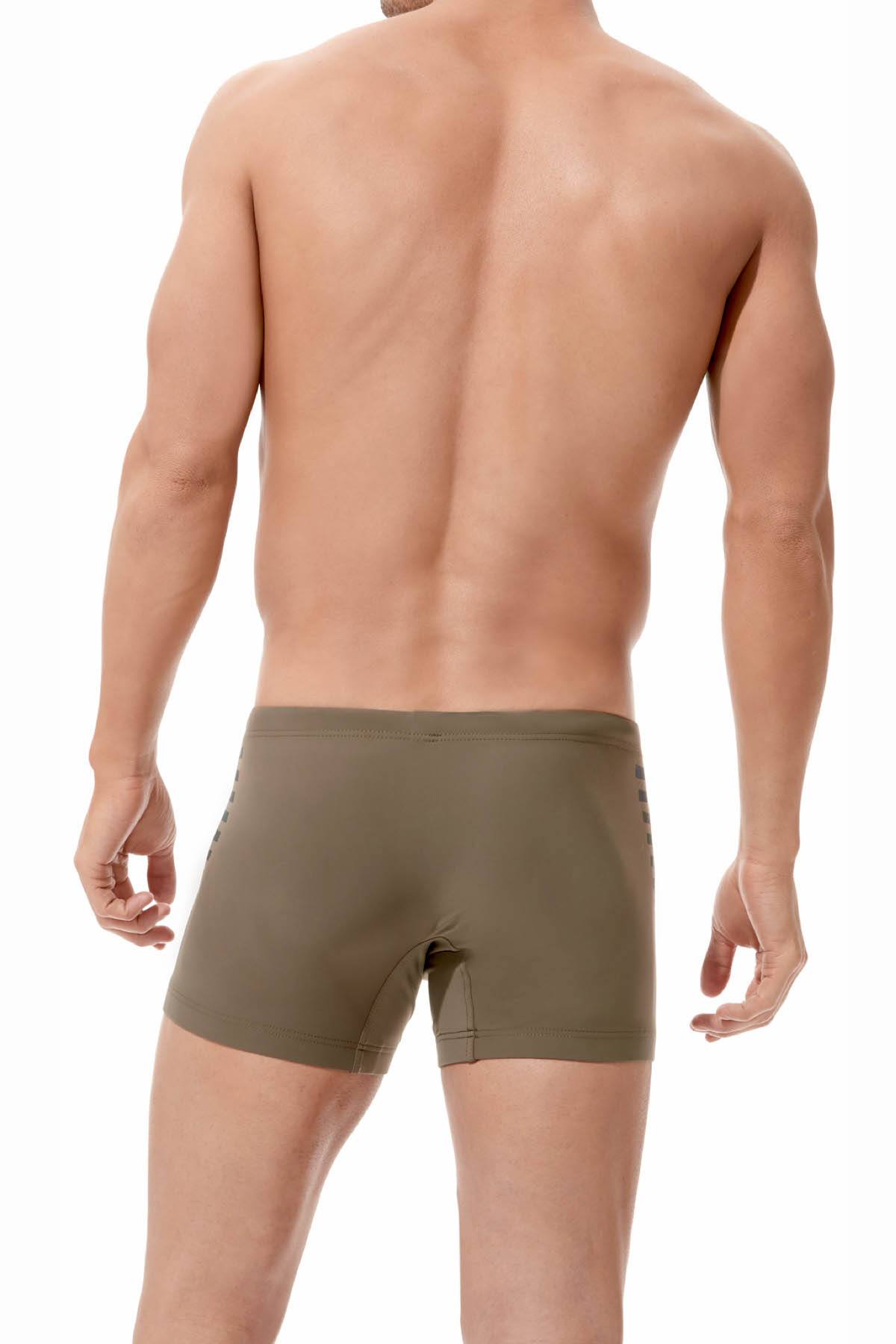 Gregg Homme Khaki Reflector Swim Trunk