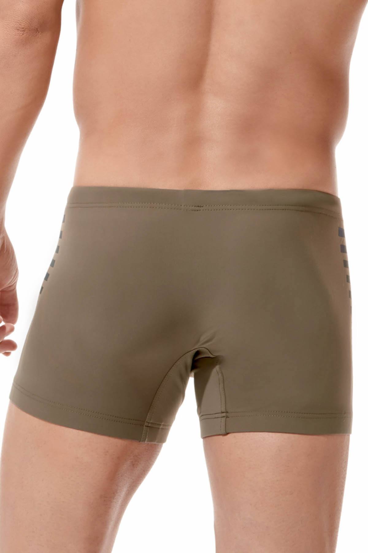Gregg Homme Khaki Reflector Swim Trunk
