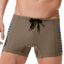 Gregg Homme Khaki Reflector Swim Trunk