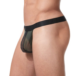 Gregg Homme Khaki Temptation C-Ring Thong thumbnail 1